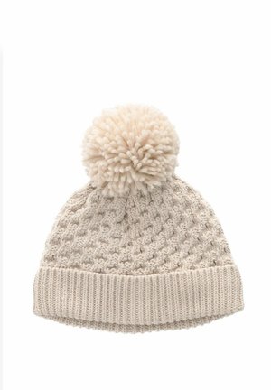 POM WAFFLE - Beanie - cream