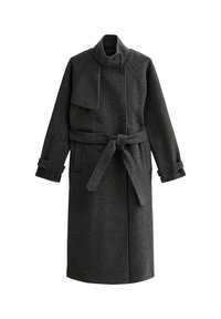 TIE WAIST FUNNEL NECK - Trench - dark grey