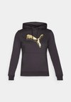 HOODIE - Φούτερ με κουκούλα - black/metallic gold