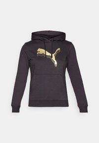 HOODIE - Hoodie - black/metallic gold