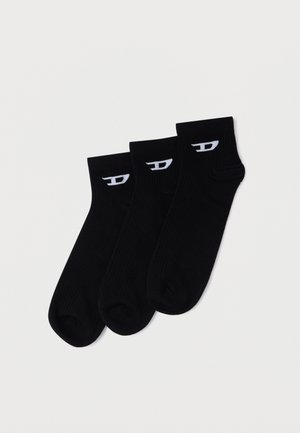 3 PACK UNISEX - Κάλτσες για αθλητικά παπούτσια - black