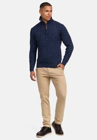INDICODE JEANS HECTOR - Strickpullover - navy