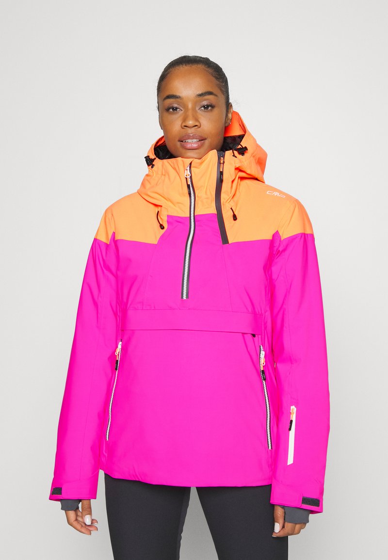 CMP WOMAN ANORAK FIX HOOD Ski jacket purple fluor/purple Zalando