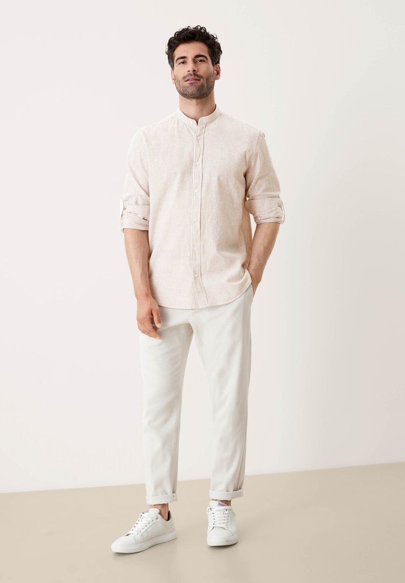 Herren Freizeithemden | s.Oliver OVER Hemd brown stripes/braun - VR70658 Herren Freizeithemden | s.Oliver OVER Hemd brown stripes/braun - VR70658