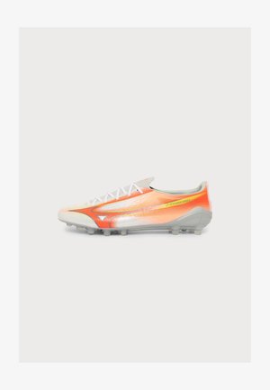 Mizuno, ALPHA III PRO UNISEX - Kõva pinnase jalgpallisaapad - white/lava orange/evening primrose
