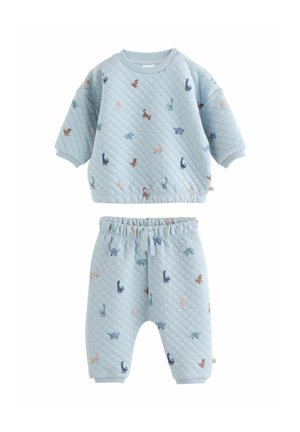QUILTED AND JOGGERS SET - Tracksuit - blue dino