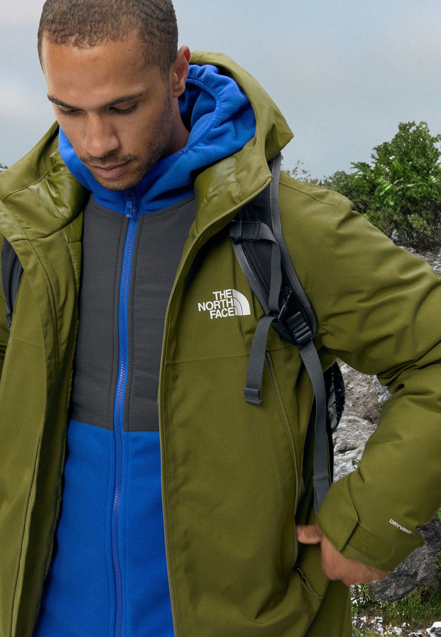 The North Face MOUNTAIN RANGE DOWN PARKA - Down coat - forest 