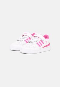 adidas Originals FORUM UNISEX - Sneakers - white/screaming pink