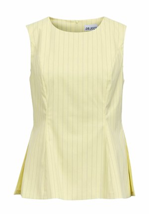 Object, OBERTEIL SCHÖSSCHEN - Blouse - tender yellow