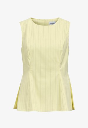 Object, OBERTEIL SCHÖSSCHEN - Blouse - tender yellow