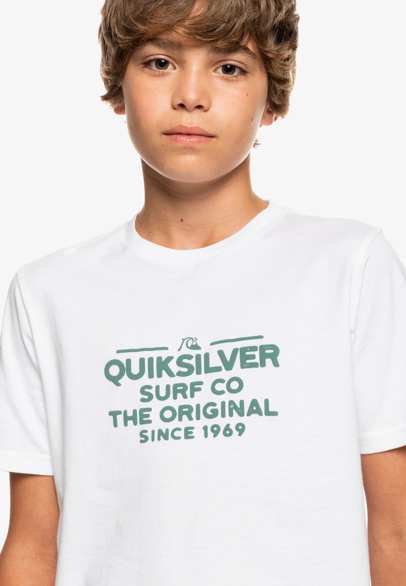 Kinder Shirts | Quiksilver FEEDING LINE T-Shirt print white/offwhite - AN30826 Kinder Shirts | Quiksilver FEEDING LINE T-Shirt print white/offwhite - AN30826