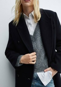 Mango Klasický kabát - royal blue