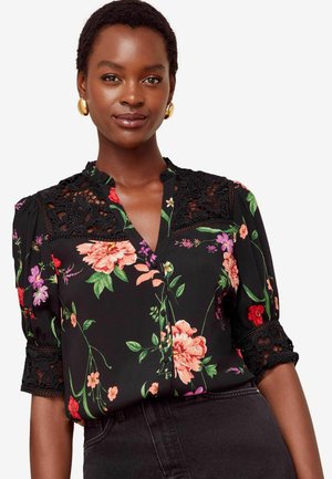 Love & Roses REGULAR FIT - Hemdbluse - black floral