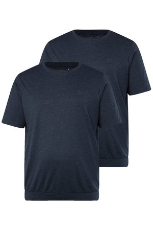 Men Plus, MEN+ T-SHIRTS, 2ER-PACK, BAUCHFIT, BASIC, HALBARM, BIS 8 XL - T-shirt basic - navy blue