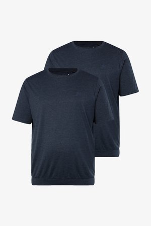 Men Plus, MEN+ T-SHIRTS, 2ER-PACK, BAUCHFIT, BASIC, HALBARM, BIS 8 XL - T-shirt basique - navy blue