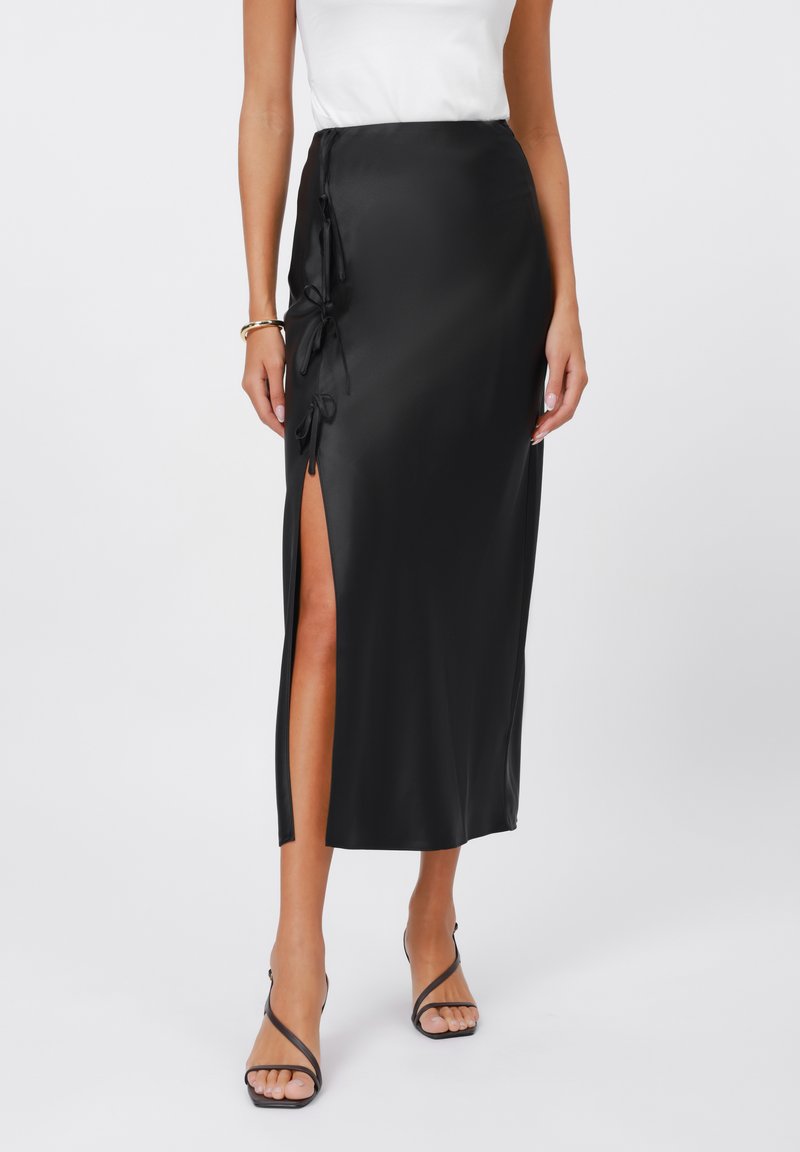 Anna Field MIDI SKIRT - Jupe crayon - black