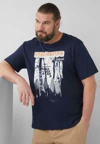 s.Oliver T-shirt print - tiefblau