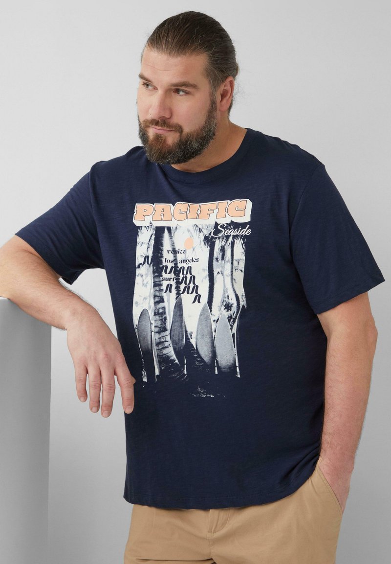 s.Oliver T-shirt print - tiefblau