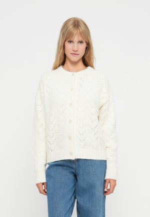FUZZY TEXTURE CARDI - Gilet - chino