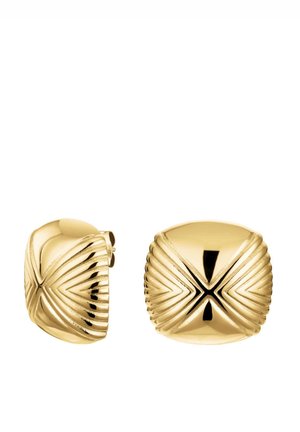 MODERN VINTAGE EDGED STUDS - Earrings - gold-coloured