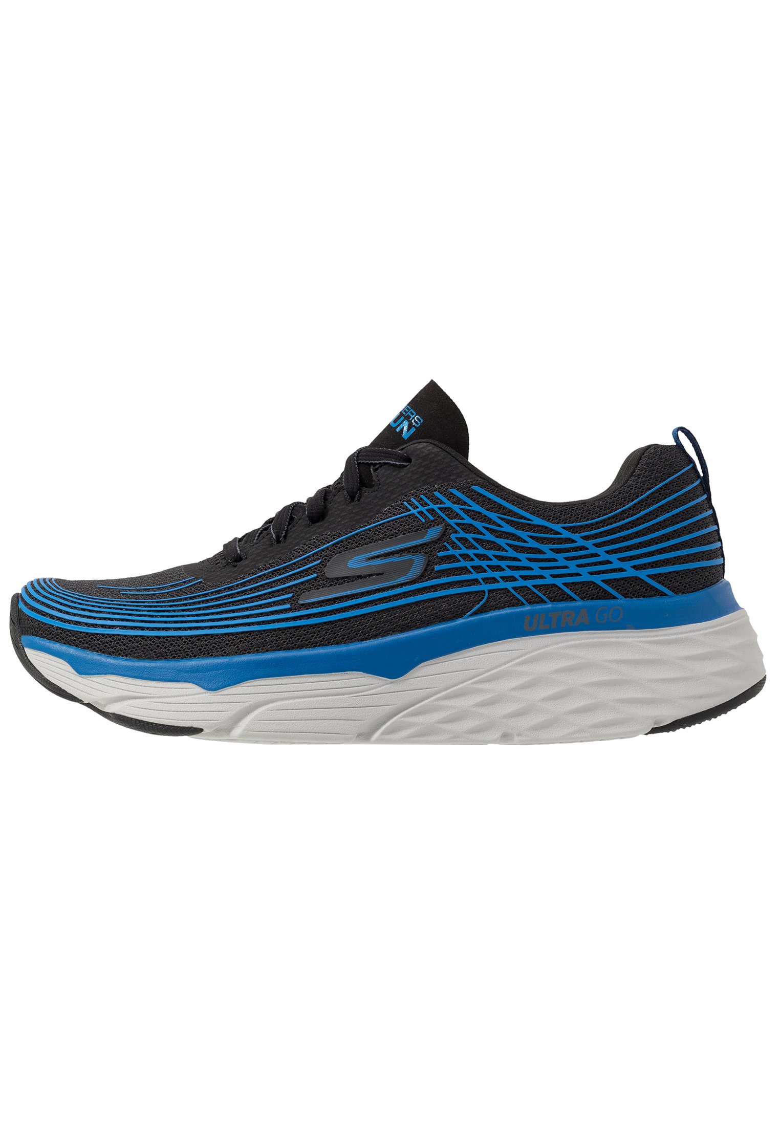 Skechers Performance MAX CUSHIONING ELITE - Scarpe running neutre -  black/blue/nero - Zalando.it