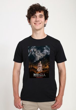 ATTACK ON TITAN FS POSTER - Print T-shirt - black