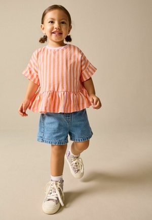 Next, REGULAR FIT - SHORT SLEEVE  - T-shirt con stampa - pink orange stripe