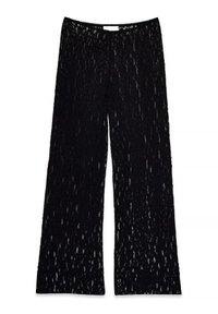 FLOWY - Auduma bikses - black