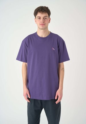 EMBROIDERY GULL MONO - Basic T-shirt - gothic grape