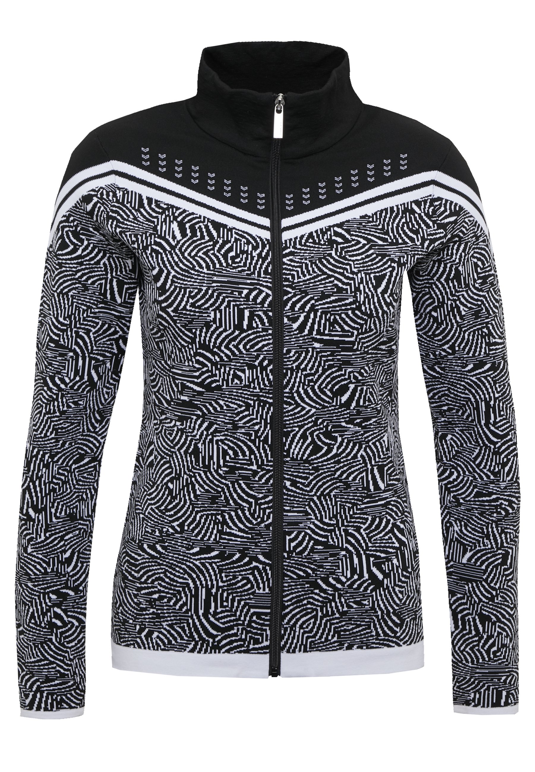 Icepeak EMELLE Sweatjacke blackwhiteschwarz Icepeak Emelle Womens Sweater Sweaters Outdoor Clothing
