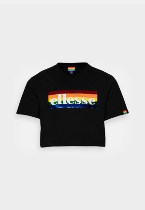 T-shirt con stampa - black
