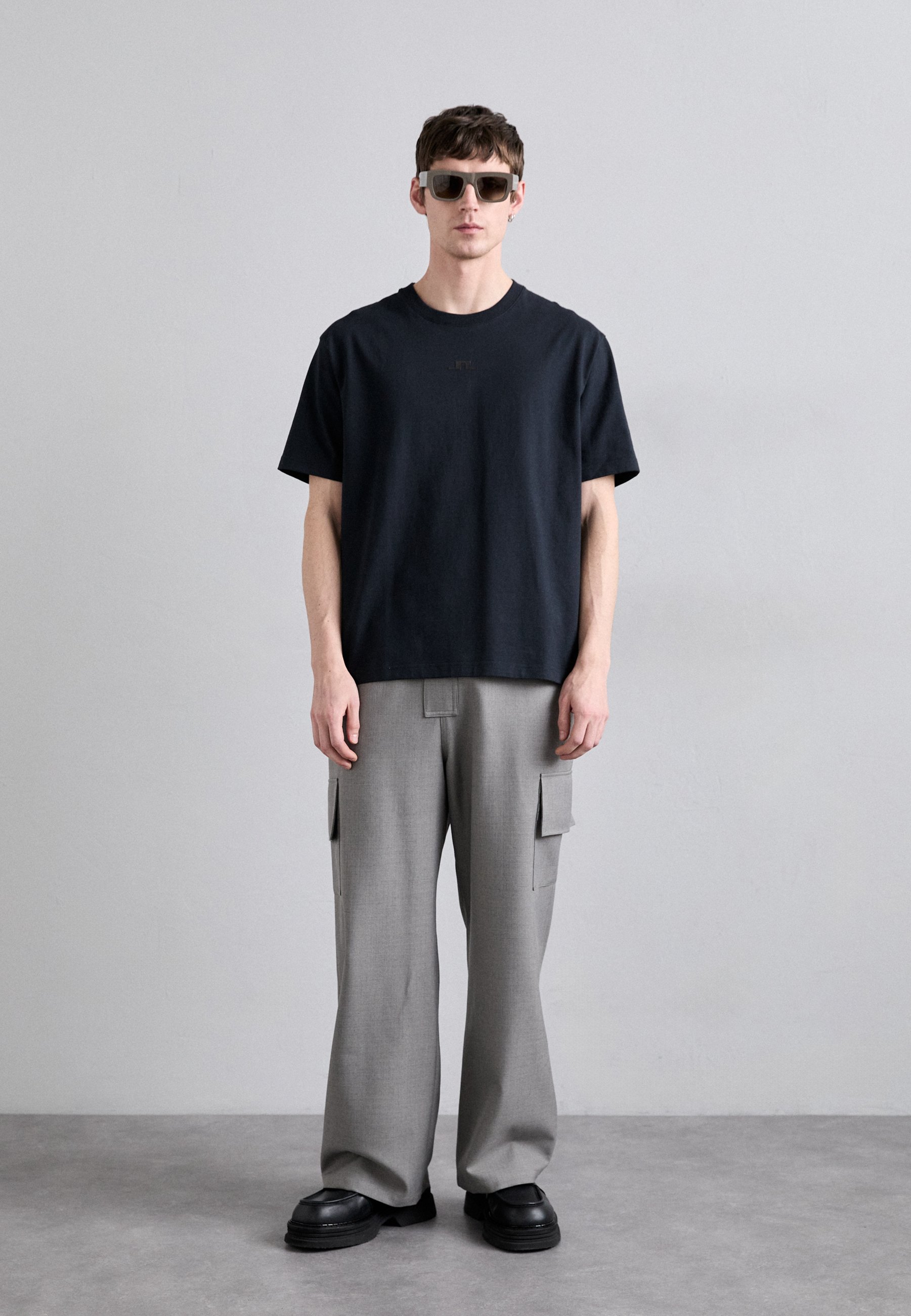 J.LINDEBERG| (Tjorn Bridge T-Shirt (FMJT14035-9999)) J.LINDEBERG TJORN BRIDGE - T-shirt - bas - black/svart