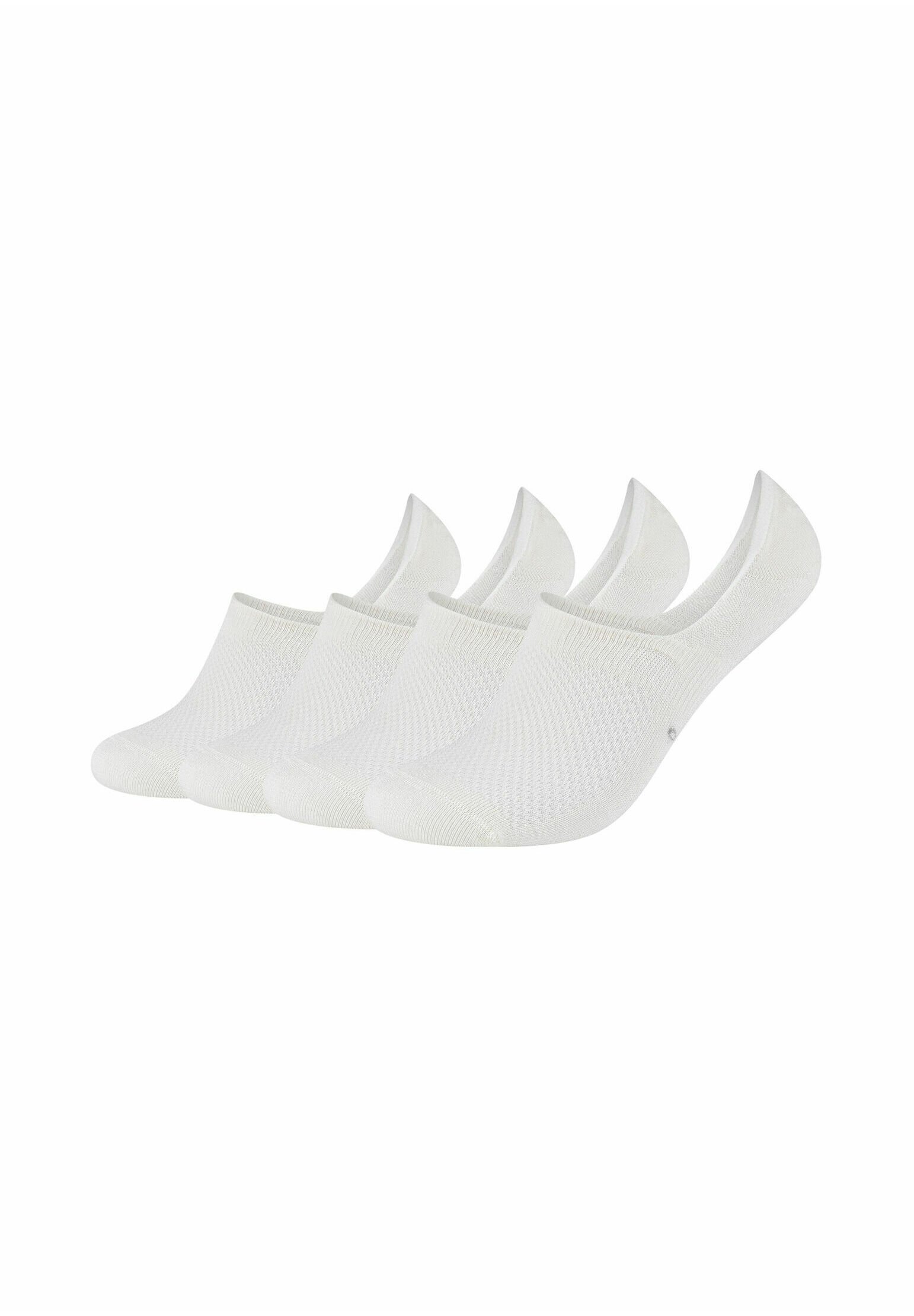 Camano Damen Füßlinge – 4er Pack, Lasercut, Mit Antirutsch-Sohle
