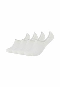 Weiße, unsichtbare Netzsocken im Fünferpack, mit einem gerippten Bündchen, verstärkter Zehenpartie und leichtem, atmungsaktivem Design.