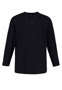 COOFANDY Maglietta Henley Uomo Maniche Corte - Tessuto Leggero In Cotone Misto, Con Bottoni, Colore Blu Navy, Taglia M - 2
