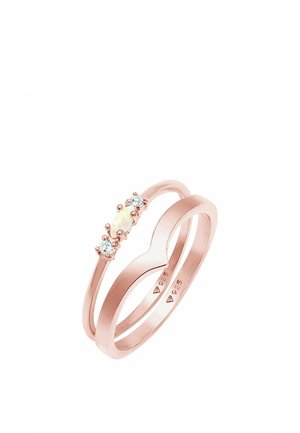 Elli 2 PACK DESIGN MIX - Ring - rose gold-coloured