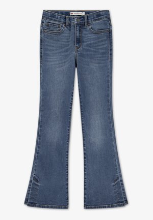 726 FLARE SIDE SLIT - Jean bootcut - blue wave