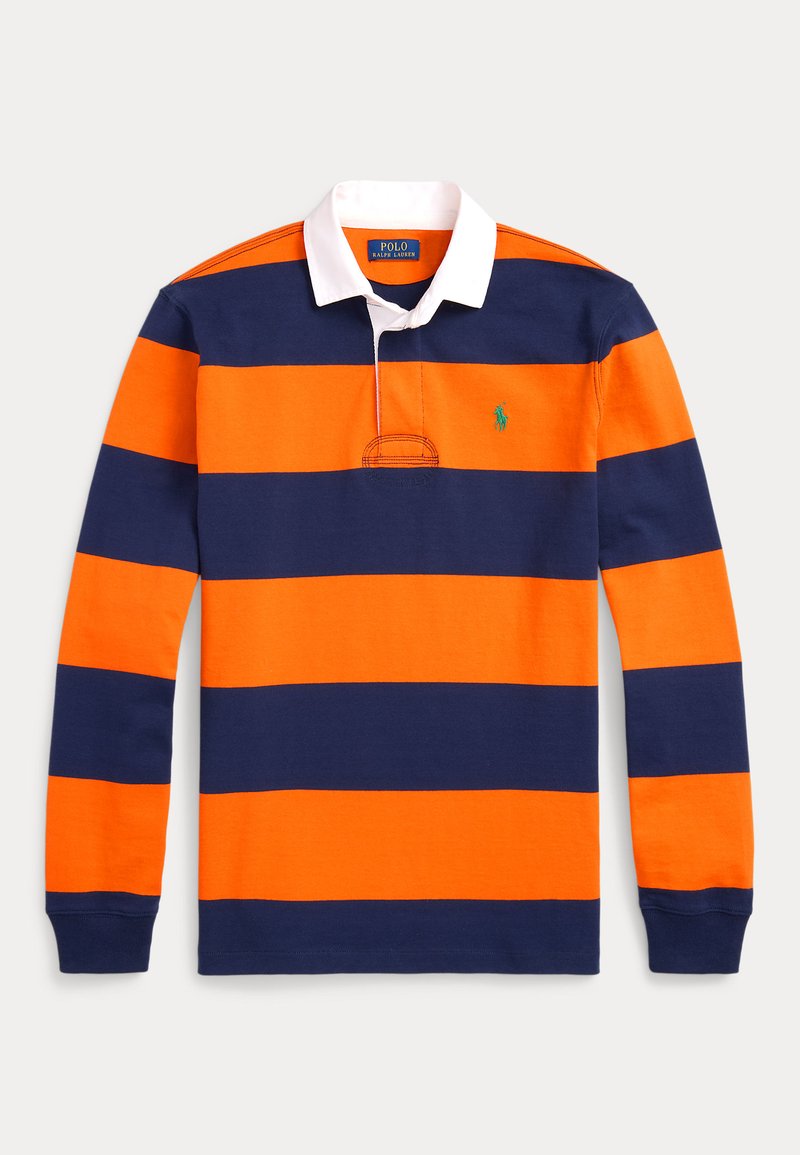 Polo Ralph Lauren THE ICONIC RUGBY SHIRT - Poloskjorter - newport navy/sailing orange