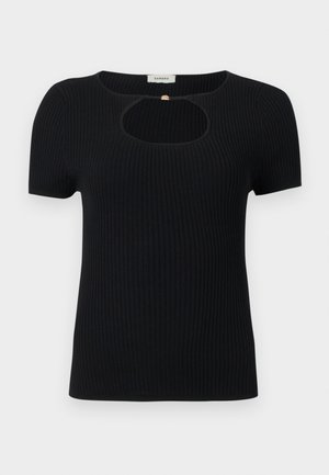 HAUT AJOURE - Basic póló - noir