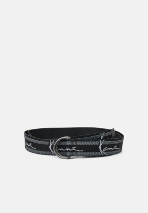 SIGNATURE BELT - Pasek - black