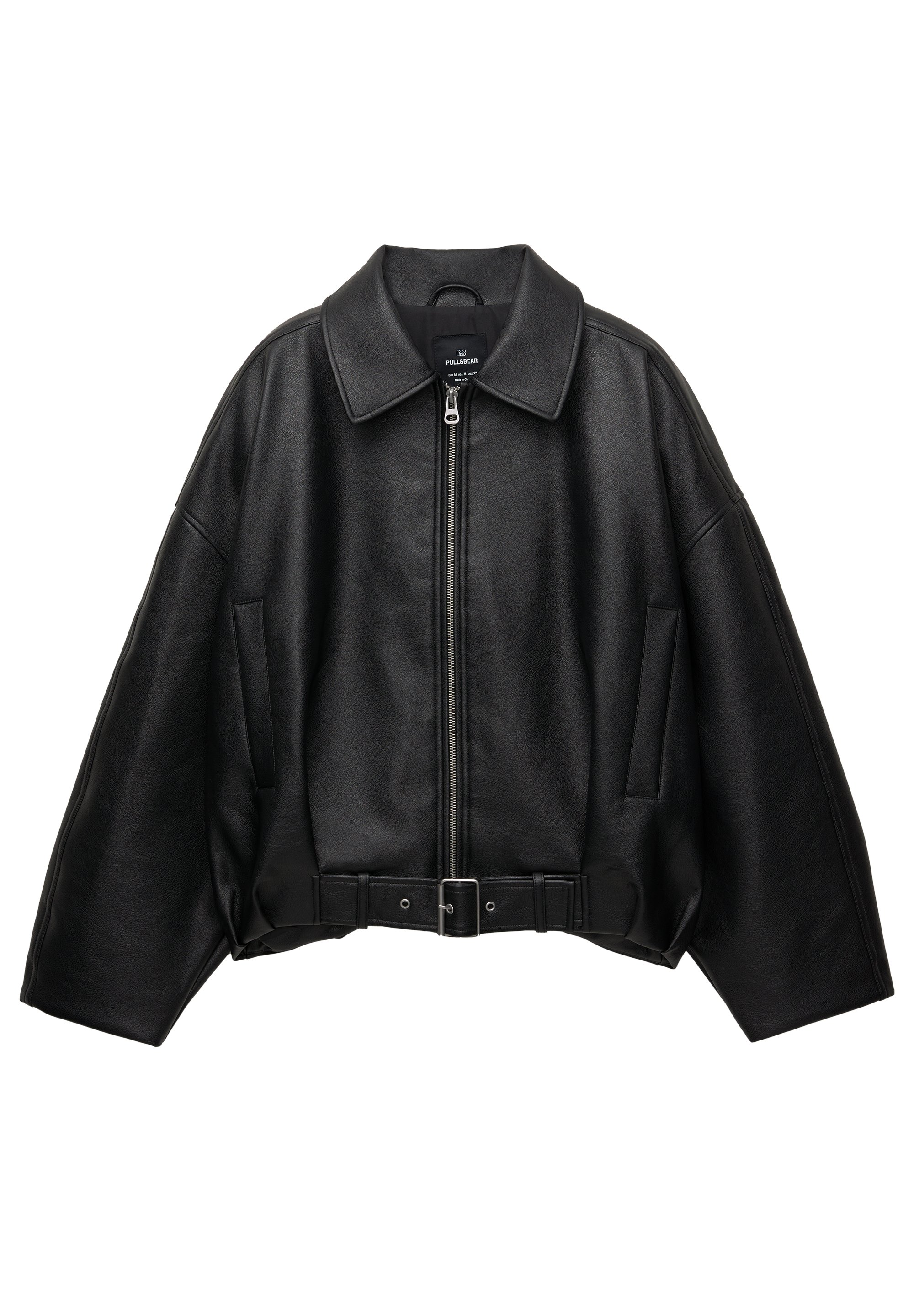 PULL&BEAR Jachetă din imitație de piele - black/negru - Zalando.ro