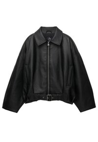 Jakna od umjetne kože - black