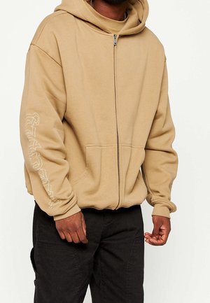 Sudadera con cremallera - light brown
