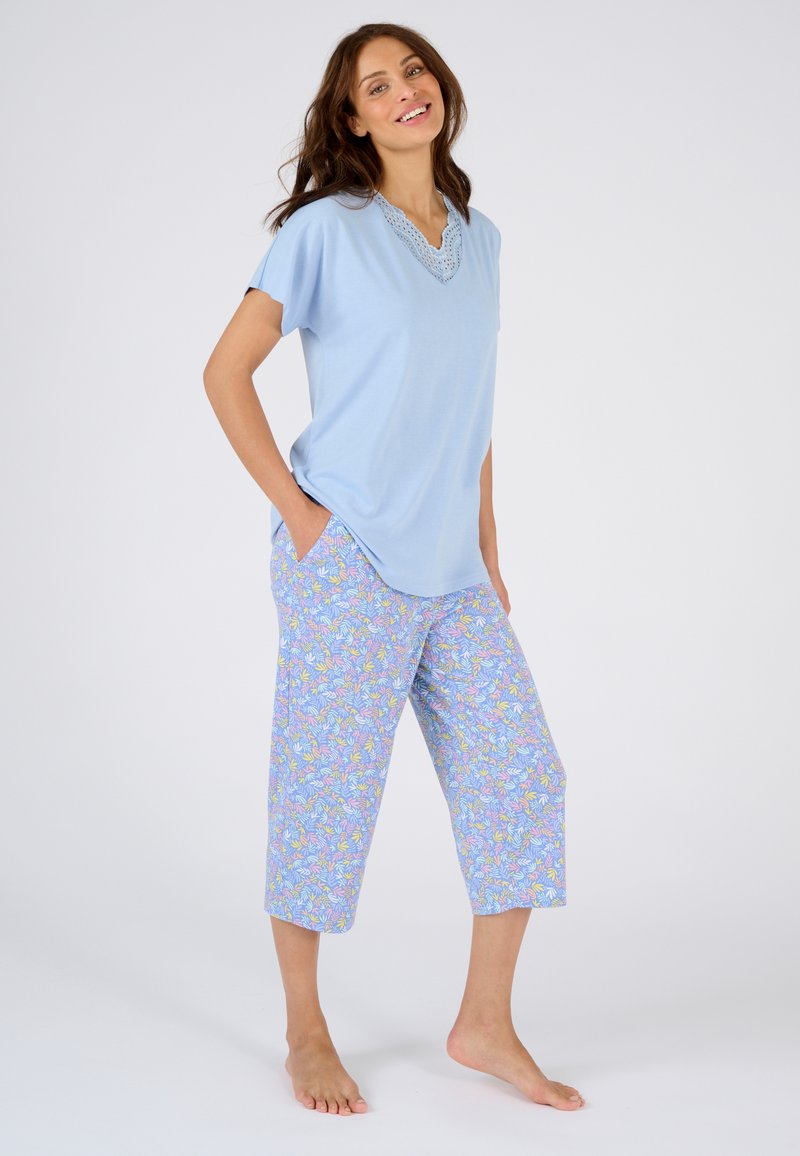 Damart COURT CLIMATYL SET - Pyjama - bleu feuillage
