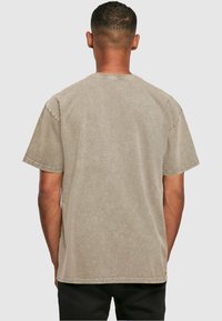 Merchcode FRIDA KAHLO CACTUS ACID WASHED HEAVY OVERSIZE TEE - Tričko s potlačou - asphalt