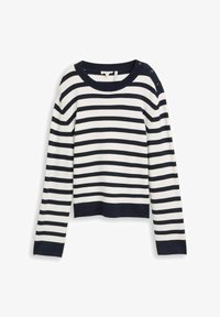 Ikke valgt, white sky blue knit stripe