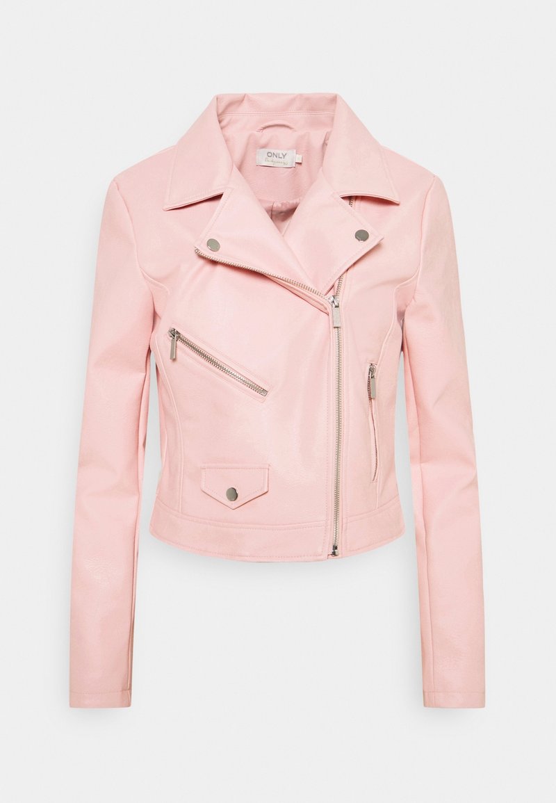 ONLY Jacka i konstläder - light pink