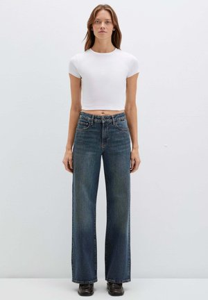 Wide Leg - blau
