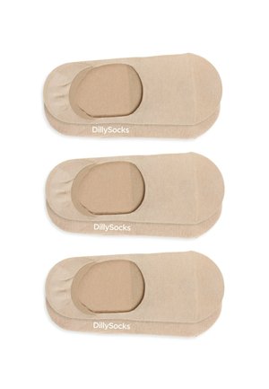 3 PACK - FOOTIE - Füßlinge - hidden nude sand