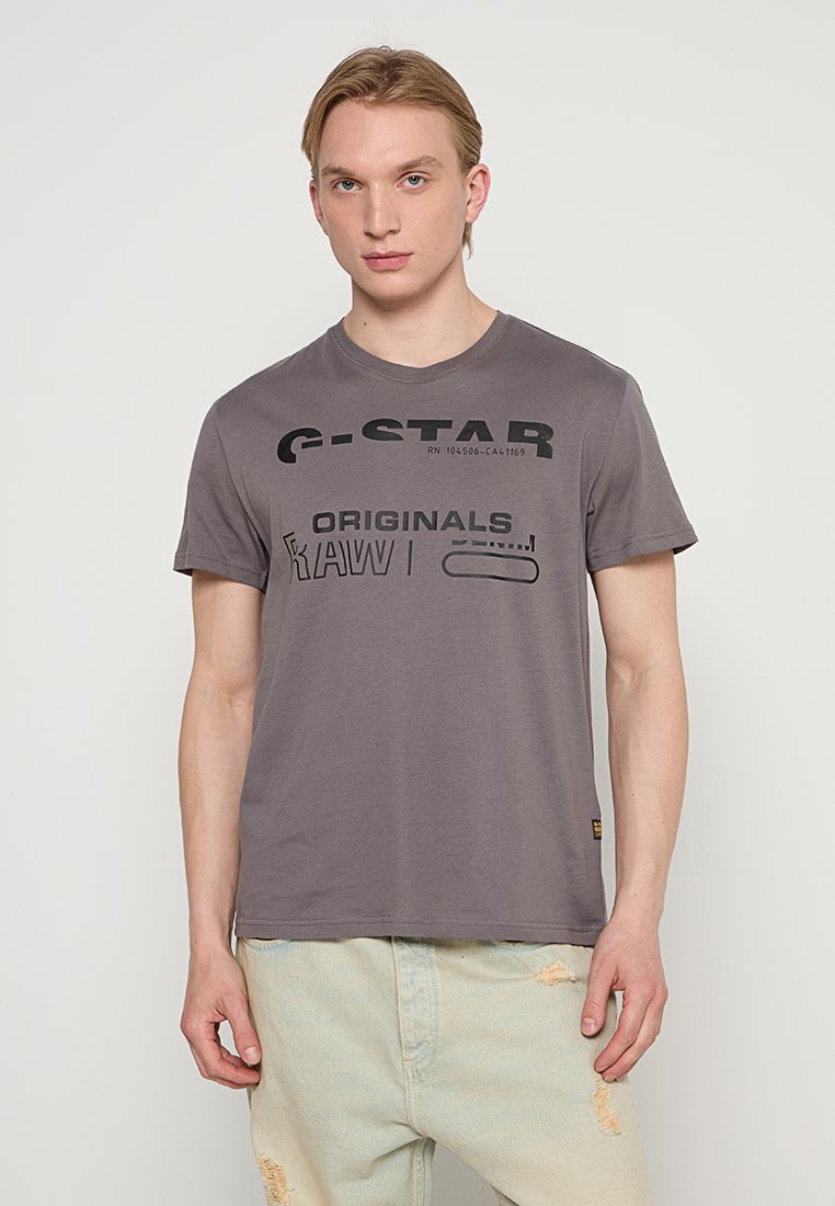 G-Star T-shirt print grijs
